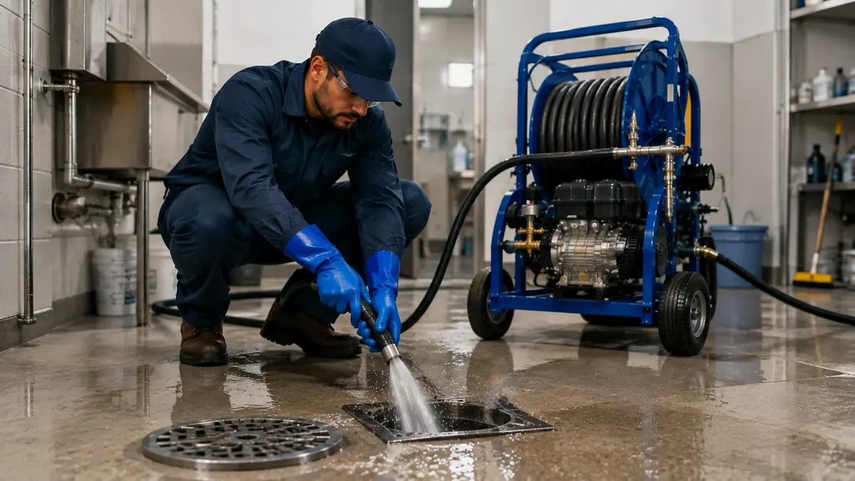 Floor Drain Hydro Jet Cleaning in Carmel
