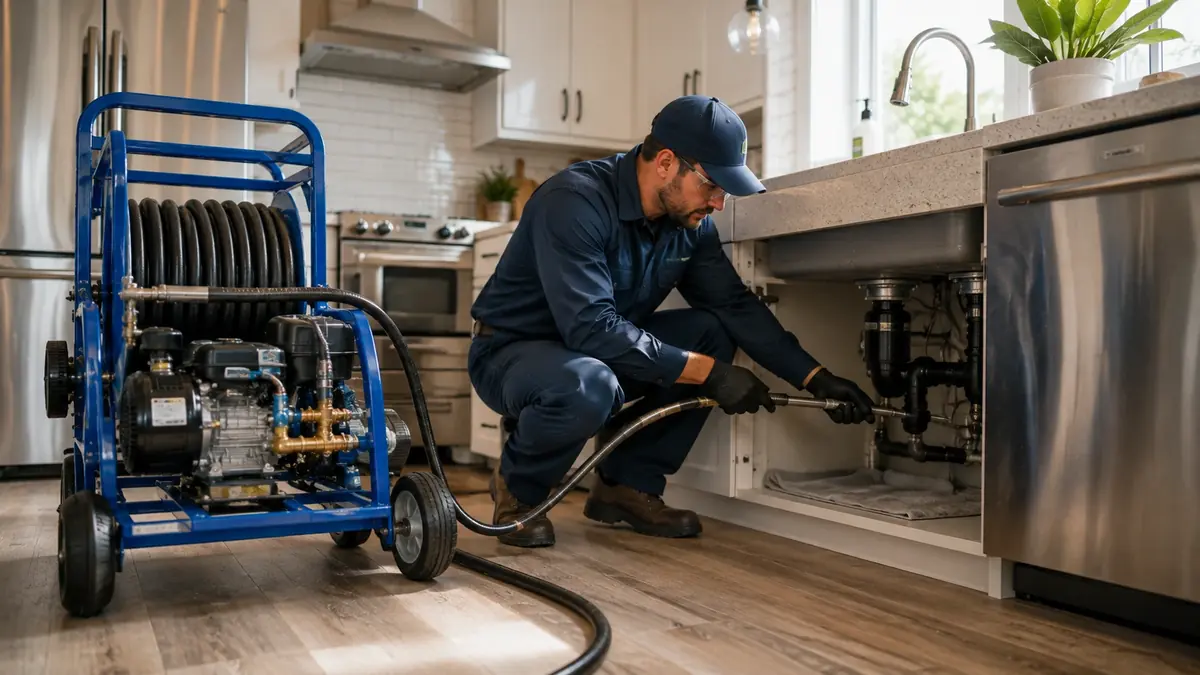 Kitchen Drain Hydro Jetting in Carmel